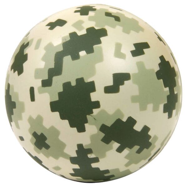 Digi Camo Round Stress Ball Thumbnail